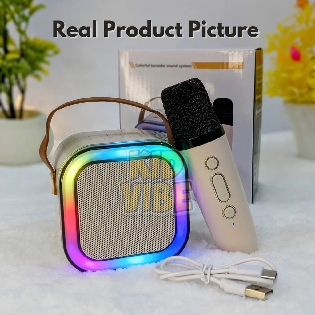 Kids Bluetooth Speaker System with 1 Wireless Mic (Imported)